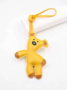 1 pezzo Portachiavi, decorazione personalizzata da appendere, accessorio in pelle, regalo di Natale, Ringraziamento, stile Y2K, accessorio a tema animale per chiavi, zaini e portafogli