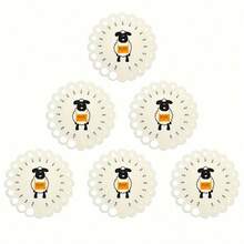 2/1 Stück Cartoon-Thema Rundstrickmaß, ABS Kunststoff DIY Messgerät, geeignet für Pullover und Häkelprojekte - Weiß