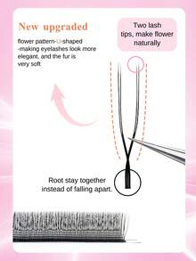 VP 0.07mm Curl: C/D/B U-Shaped YY Eyelash Extension Double Layer U Sahpe YY Lashes Ultra Soft Featherlight False Mink Eyelashes Brazilian Cilios