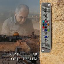 TALISMAN4U Estuche de peltre con pergamino 12 Tribes de Hoshen Puerta Mezuza 4 Pulgadas - 1 - Ver 10