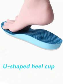 1 双鞋垫凝胶舒适鞋垫运动跑步鞋垫男女款鞋垫 - 藍色 - 查看 3