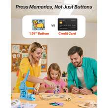 Button Maker Machine, 1.97 X 1.97 In Square, Plastic Pin Maker With Tinplate Front Shells, Plastic Back Covers, Magnetic Backings And Transparent Films, Ergonomic Handle, For DIY Badges, Blue - 50mm Blue 100 Squares - View 2