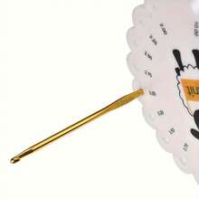 2/1 Stück Cartoon-Thema Rundstrickmaß, ABS Kunststoff DIY Messgerät, geeignet für Pullover und Häkelprojekte - Weiß