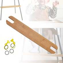 Antilop Hochstuhl Fußstütze, aus natürlichem Bambus und Holz gefertigt, Hochstuhl Zubehör, höhenverstellbar, Baby Fußhocker, Baby Hochstuhl Fußstütze, rutschfest