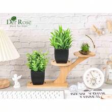 2 Pack Plants Small Artificial Potted Plants Faux Plants Black Bathroom Accessories Home Office Desk Bathroom Decor Indoor