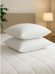 Lovella 2 Packs Silicone Pillow 800 G | 50x70 Cm | Ultimate Sleep Comfort | Soft And Breathable | Made In Turkey - White - View 2