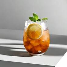 1/6 件水晶玻璃杯，红酒杯，香槟杯，威士忌杯，冰饮杯，冰茶杯，适用于鸡尾酒、香槟、果汁、牛奶、苏打水，非常适合家庭、酒吧、派对、夏季、礼物