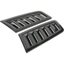 2 Piezas de Palas de Entrada de Flujo de Aire Decorativas para Coche, Estilo de Coche, Pala de Entrada de Flujo de Aire, Cubierta de cap de Ventilacin de cap Embellecedor Fibra de carbon - inicial - Ver 4