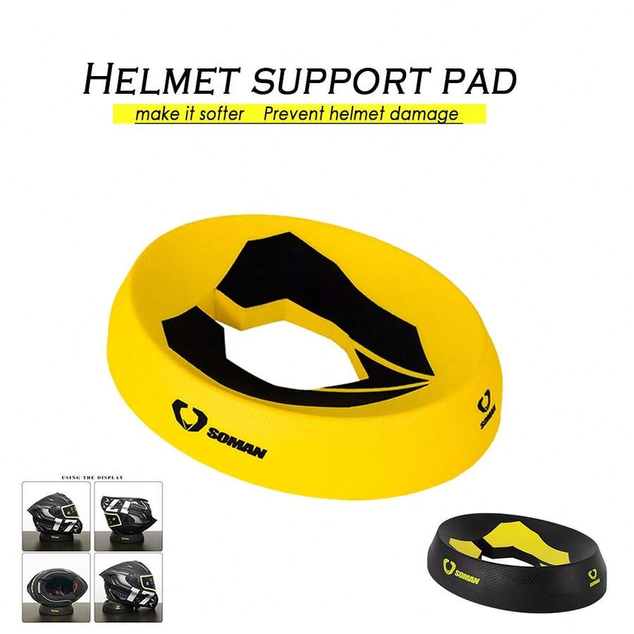 1 szt. Czarny stojak na kask motocyklowy, stojak na kask motocyklowy, podkładki pod kask Motoross, pierścień Donut, stojak na akcesoria do kasków motocyklowych, przenośny stojak na kask