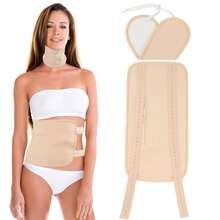 2pcs Castor Oil Pack Set, Suitable For Neck And Waist, Reusable Castor Oil Pack With Adjustable Elastic Band, Machine Washable - Multicolor - View 7