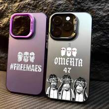 Omerta 47, Omerta 47 IPhone Case Rap Album O-Omerta 47 Phone Case Cover For IPhone 12 11 13 14 15 16 Max Pro Plus Mini Silver LMDaser Color Cover - Z2 - Xem 3