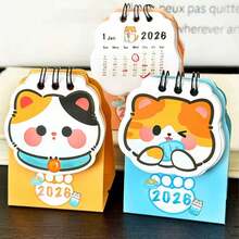The 2026 Cat-Themed DouDou Desk Calendar Is A Cute And Adorable Check-In Record Item With A Cartoon Self-Discipline Mini Calendar