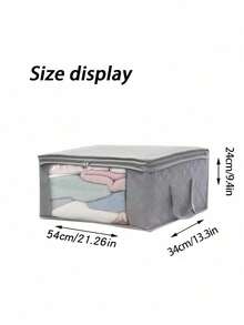 1/3/6/10pcs Foldable Home Storage Bags, Household Organizer For Clothes, Bedding, Sweaters, Pillows And Closet Storage