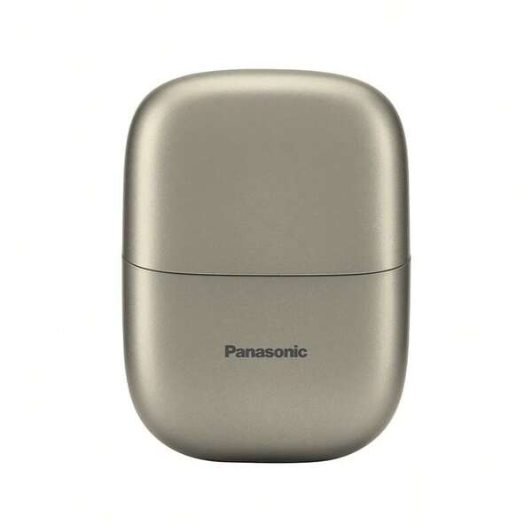 Panasonic ES-CM2A Electric Shaver, Compact & Portable, Slide Lock, Wet & Dry Shaving, Super Long Battery Life, Comb Blade, Dual Blade Shaving System, Type-C Port, Champagne Color