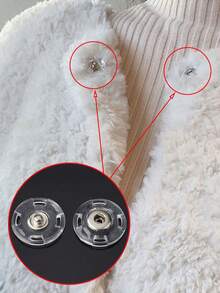 5/10 Set Of Ultra Clear Invisible Buttons - Fixed, Invisible Buttons For Sweaters And Shirts, Anti-Exposure Design, Transparent Snaps Invisible Snaps Plastic Buttons Clothing Accessories, Clothing Accessories, Kids Clothing Buttons, Clothing Accessories, Buttons, Shirt Button Sets, Sewing Accessories, Buttons, Clothing Buttons, Travel Necessities