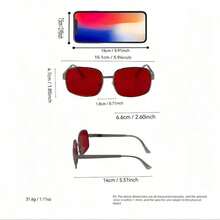 1/3 chiếc Kính thời trang kim loại phong cách Punk cổ điển, thích hợp cho các bữa tiệc, trang phục thường ngày và quà tặng ngày lễ - Nhiều màu - Xem 3