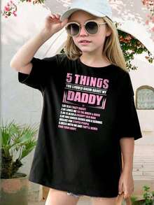 Funny Daddy T-Shirt For Kids - Unique Father's Day Gift For Boys Girls - Best Present From Son Or Daughter - Black Youth Tee XS-XL - Black - View 1