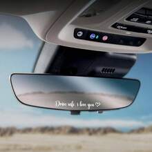 3 pegatinas de coche Drive Safe I Love You, I Love You Drive Safe - calcomana autoadhesivo resistente al agua, calcomanas de coche para mujer - Blanco - Ver 6