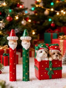 1 件圣诞礼品袋 3D 蜡烛硅胶模具，适用于 DIY 香薰蜡烛、石膏工艺品和树脂艺术 - 柔软且可重复使用，非常适合节日礼物和入口装饰 - 硅胶模具 - 白色 - 查看 11