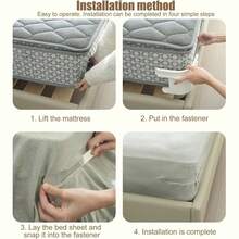 NetHong 4Pcs Bed Sheet Fixing Clip Invisible Bed Cover Fastener Quilt Sheet Straps Holder Clip Non-Slip Fixing Device Bedsheet Clips - White - View 8