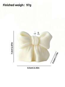 1 Piece Bow Candle, Bow Design - Fragrance - Smoke-Free, Long-Lasting Fragrance, Suitable For Home Decoration, Perfect For Bedroom Environments And DIY Gifts. Suitable For Home Decoration, Fireplace, Living Room, Central Decoration, Office, Valentine's Day Gifts, Candle Sets, Aromatherapy Candles, Friend Gifts, Women's Gifts - Multicolor - View 3