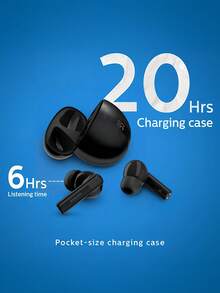 PHILIPS TAT3559 无线耳机，具备自适应降噪、蓝牙 5.4、20 小时续航、IPX4 级防水防汗、AI 麦克风、快速充电功能，适用于运动、健身、跑步、锻炼、办公等多种场合，轻巧舒适。 - 白色 - 查看 6