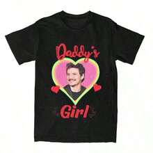 Birthday Gift Vintage Pedro Pascal T Shirt Women 100 Cotton Unisex Streetwear Pedro Pascal T Shirt Large Size T Shirt Summer - màu đen - Xem 1