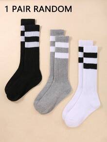 1/3 Perechi Șosete Tricotate Lejere pentru Femei, Cu Dungi, Toamnă și Iarnă, Șosete Lejere cu Dungi, Șosete Scrunch, Șosete Scrunchie, Șosete Crew, Moi, Confortabile, Calde și Respirabile, La Modă, Negru, Alb, Gri, Cadouri Perfecte pentru Drumeții, Înapoi la școală, Halloween și Crăciun