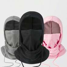 1pc Thick Thermal Lined Men's Scarf - Heavy Duty Windproof Warm Neck Gaiter, Breathable Polyester Knit Fabric, Suitable For Cycling, Outdoor Activities, Skiing, Motorcycle Riding - Versatile Design: Scarf/Neck Warmer/Balaclava 3-In-1 Multi-Functional, Suitable For Winter