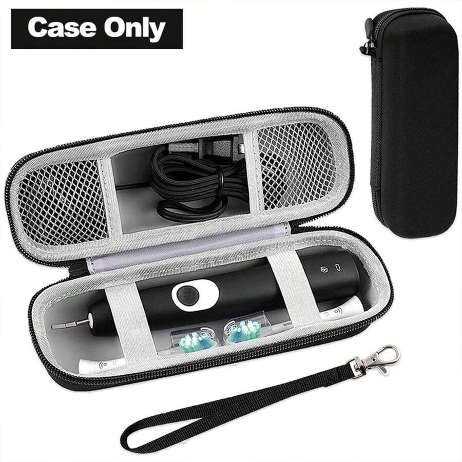 Toothbrush Travel Case Compatible With Philips Sonicare ProtectiveClean 4100 6100 5100 6500 7500/ For  Pro 1000 5000 7500 - Black - View 1