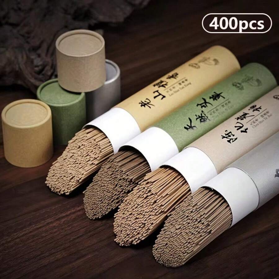 400pcs/Bundle High Quality Fragrant Incense Sticks - Variety Pack, Suitable For Yoga, Relaxation, Meditation - Creative Small Gift Idea - Perfect For Christmas, Halloween, Easter, Thanksgiving - No Feathers, Made Of Wooden Material - Home Fragrance And Party Decor
