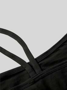 6pcs/Set Girls Casual Fashion Unpadded Camisole Bras And Simple Seamless Comfortable Briefs Set