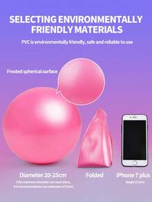 健身球小型瑜伽球，9 英寸迷你普拉提球，防爆防滑迷你瑜伽球，用于稳定、健身、物理治疗、伸展和核心力量锻炼，适合家庭健身房和办公室，平衡、稳定、伸展，基本型号