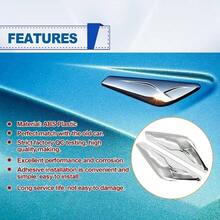 lateral frontal - Acabado chapado en cromo compatible con X3 F25 X4 F26 2013 - 2017 Reemplazar 51117338570 51117338569 Guardabarros lateral derecho izquierdo chapado en cromo 2 piezas - plateado - Ver 6