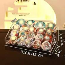 1个透明亚克力化妆品收纳盒，化妆品乳液展示整理盒 - 無色 - 查看 8