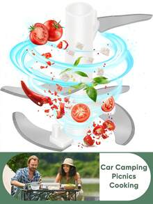 1pc Manual Food Processor, Vegetable Cutter, Portable Hand-Pulled Rope Minced Garlic Cutter, Onion Cutter, Manual Vegetable Cutter, Vegetable Cutter, Hand-Pulled Rope Vegetable Cutter, Suitable For Vegetables, Fruits, - Multicolor - View 8