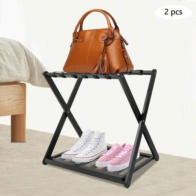 Luggage Rack 2 Pack Luggage Rack For Guest Room Folding Luggage Rack