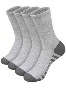60pcs/50pcs Comfortable Sports Tennis Socks For Men, Suitable For Outdoor And Casual Wear, All Season, White Antibacterial Odor-Resistant Moisture-Wicking Athletic Socks, Thick And Comfortable For Daily Wear, Unisex Casual Socks, Cute Socks, Girls Socks, Autumn/Winter & Spring/Autumn, Mesh Details, Channeling Design, Moisture-Wicking, Soft And Smooth, Suitable For Holidays, Sports, Casual, Business And Daily Wear, Can Be Worn Year-Round, 40pcs/30pcs/24pcs/20pcs/16pcs/12pcs/10pcs/8pcs/6pcs/4pcs/2pcs - Multicolor - View 8