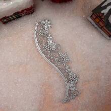 1pc Winter Snowflake Edge Design Metal Cutting Die Template - Christmas Scrapbooking Supplies, Suitable For Scrapbooks, Invitations, Cards, Albums