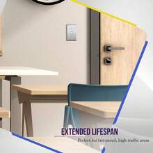 Toggle Light Switch Stainless Steel Wall Plate, Metal Plate Corrosive Resistant Cover Rotary Dimmers Lights, Size 1 - Gang 4.50x 2.76 7711, 430 Stainless Steel, Listed, Silver