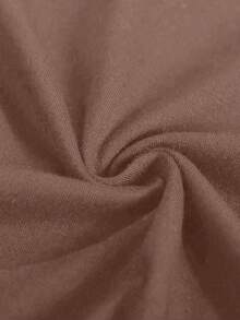 Women's Casual Crew Neck Short Sleeve Embroidered Highland Cow T-Shirt, Retro Vintage Western Style, Coffee Color