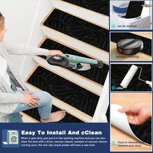 1/7/15 szt. antypoślizgowa mata na schody z samoprzylepnym spodem, antypoślizgowa mata na schody, dywan, schody, dywan, stopnie, antypoślizgowy klej, zmywalna i wielokrotnego użytku, dla osób starszych i zwierząt domowych, dekoracyjne nakładki na schody na każdą porę roku, zimowe ocieplające maty na schody, zapobiegające poślizgowi zwierząt domowych i osób starszych, dekoracyjne wymiary schodów: 20*76 cm / 7,9*29,9 cala - 55*19 cm / 21,65*7,5 cala