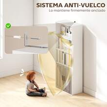 HOMCOM Filing Cabinets - White - View 5