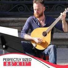 Mini Mandolin Chord Chart Poster - Laminated Mandolin Instrument Chart For Beginners And Musicians - Music Theory Poster With 56 Chords - Mandolin Accessories - 85&#34; X 11&#34; - Walrus Productions