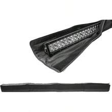 50 52 pulgadas, cubierta de barra de luz LED, universal, doble, recta, curvada, silenciador silenciador a prueba de viento, a prueba de polvo, nieve, a prueba de araazos, reduccin del ruido del - 50 pulgadas doble - Ver 5