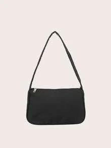 Mini Tối giản Trang trí chuỗi Cái túi - màu đen - Xem 5