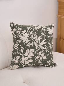 1 pieza Funda de almohada cuadrada de jacquard floral vintage, extraíble y lavable, adecuada para sala de estar, sofá, dormitorio, jardín, exterior, coche, decoración de otoño/invierno, fiesta (selección de multicolor)