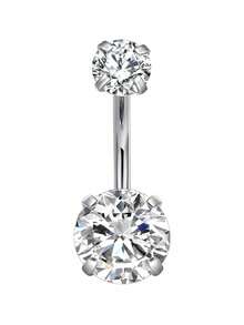 CIZME Belly Rings Short Bar Belly Button Rings Short Belly Button Ring Stainless Steel Belly Rings For Women 6mm Belly Button Rings Navel Rings Belly Button Piercing Jewelry 6mm, 1/4 Inch Short Belly Button Rings 14G 6mm Stainless Steel Short Belly Navel Button Rings For Women Men - Silver - View 55