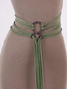 1 pièce Ceinture à nœud de corde grande taille pour femmes, chaîne de taille sorcière nordique, sangle de corps croisée de troll, accessoire de chaman viking, déguisement de pirate, elfe archer, foire, Halloween - A - Voir 13