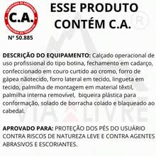 Bota Masculina Cano Longo Coturno CatPro Original Couro Emborrachado Militar Sola Antiderrapante Microexpandido Reforçado Trilha Com C.A - Marrom Claro - Visão 10